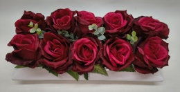 Stroik Kompozycja Kwiatów Sztucznych róż