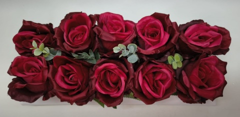 Stroik Kompozycja Kwiatów Sztucznych róż