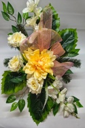 Stroik Kompozycja z Kwiatów Sztucznych na Grób Wiązanka na Cmentarz