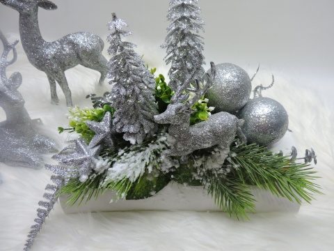 Stroik Świąteczny Bożonarodzeniowy Dekoracja Wewnątrz do domu na stół