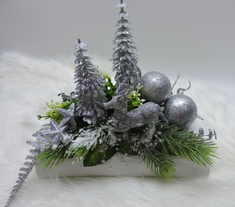 Stroik Świąteczny Bożonarodzeniowy Dekoracja Wewnątrz do domu na stół