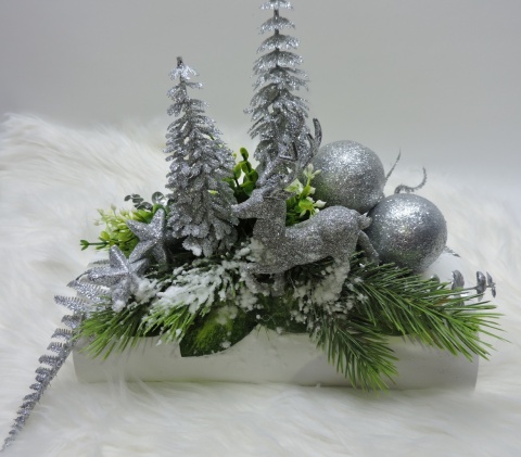 Stroik Świąteczny Bożonarodzeniowy Dekoracja Wewnątrz do domu na stół