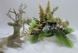 Stroik Świąteczny Bożonarodzeniowy ZIMOWY na stół Komodę Prezent do domu