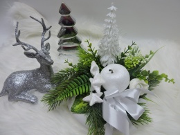 Stroik Świąteczny Bożonarodzeniowy na stół na Wigilię