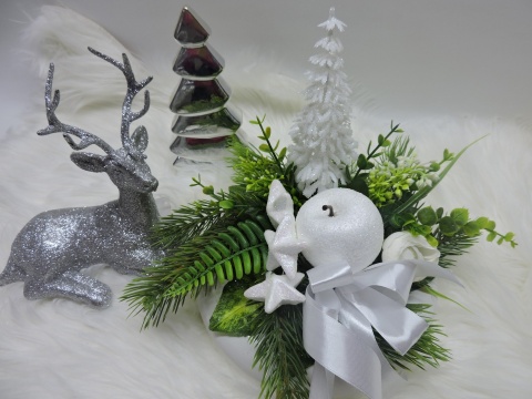 Stroik Świąteczny Bożonarodzeniowy na stół na Wigilię