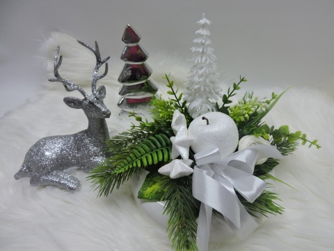 Stroik Świąteczny Bożonarodzeniowy na stół na Wigilię
