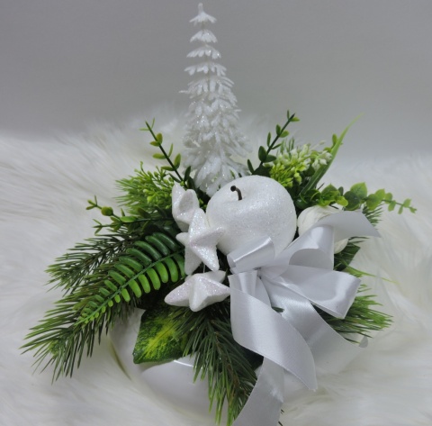 Stroik Świąteczny Bożonarodzeniowy na stół na Wigilię