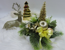 Stroik Świąteczny Bożonarodzeniowy na stół na Wigilię