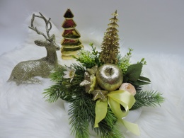 Stroik Świąteczny Bożonarodzeniowy na stół na Wigilię