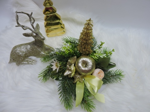 Stroik Świąteczny Bożonarodzeniowy na stół na Wigilię