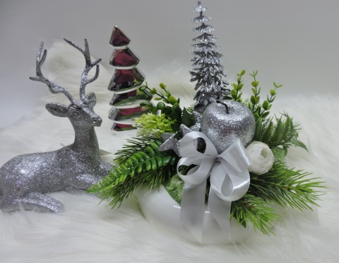 Stroik Świąteczny Bożonarodzeniowy na stół na Wigilię