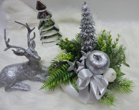 Stroik Świąteczny Bożonarodzeniowy na stół na Wigilię