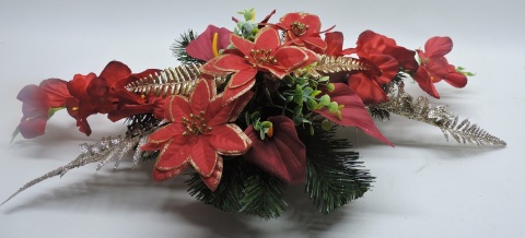 Stroik Świąteczny Nagrobny na Cmentarz Pomnik Boże Narodzenie