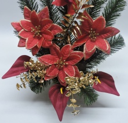 Wiązanka Stroik Świąteczny na Grób Kompozycja na Cmentarz Świąta