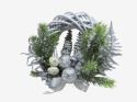 Zimowy Wianek Bożonarodzeniowy Srebrny Blask
